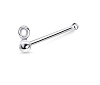 8 Shaped Bone Nose Stud Stud NSKD-765